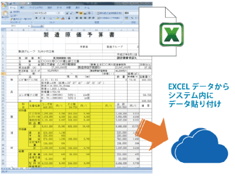 Excelデータの簡単貼り付け